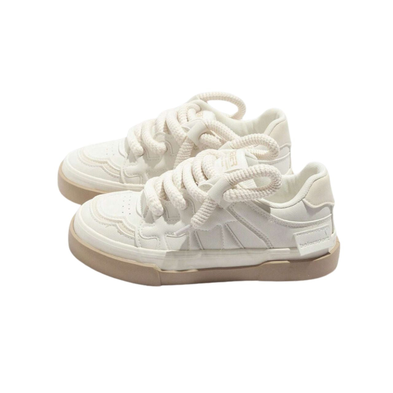 Sneakers fat cord beige