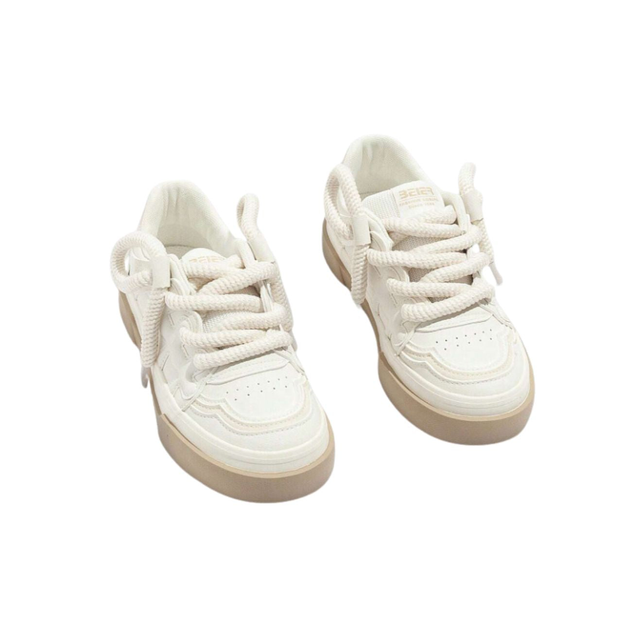 Sneakers fat cord beige